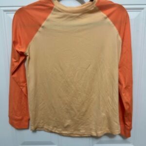 Orange and Cream Long Sleeve Kids Tee